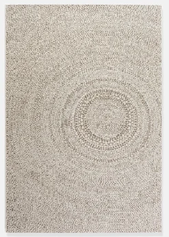 bonprix Flachgewebe-Teppiche|In- und Outdoor Teppich mit rundem Motiv beige