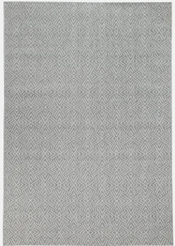 bonprix Läufer|Flachgewebe-Teppiche|In- und Outdoor Teppich mit dezenter Struktur silber