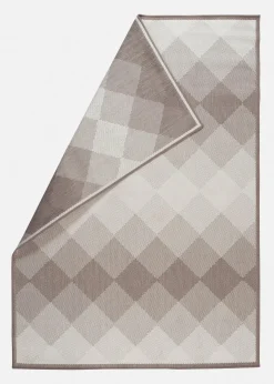 bonprix Flachgewebe-Teppiche|In- und Outdoor Wende-Teppich mit graphischer Musterung taupe