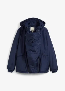 bonprix Bekleidung·Blazer|Umstandsmode|3-in-1 wasserabweisende Umstandsjacke mit Trageeinsatz dunkelblau