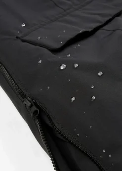 bonprix Bekleidung·Blazer|Nachhaltigere Materialien|3-in-1 wind-und wasserdichter Umstandsmantel mit Trageeinsatz schwarz