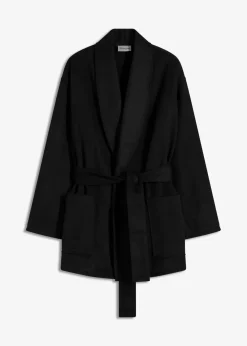 bonprix Bekleidung·Hosen|Jacken & Mäntel|Jacke in Wolloptik schwarz