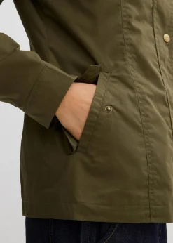 bonprix Bekleidung·Hosen|Jacken & Mäntel|Jacke mit Stehkragen dunkeloliv