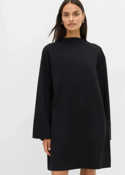 bonprix Bekleidung·Pullover & Strickjacken|Kleider|Jacken-Kleid aus Punto di Roma schwarz