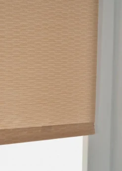 bonprix Rollos|Jacquard Sichtschutzrollo taupe