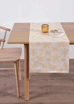 Jacquard Tischläufer aus Bio Baumwolle|bonprix Outlet