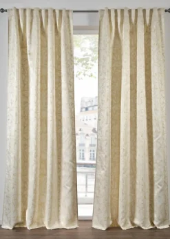 bonprix Vorhänge|Jacquard Vorhang mit Glanz, auch in extralang (1er Pack) creme/gold