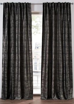 bonprix Vorhänge|Jacquard Vorhang mit grafischem Muster (1er Pack) grau