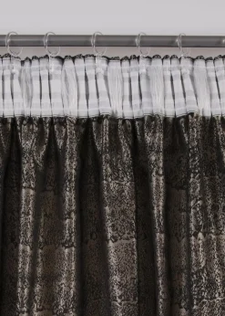 bonprix Vorhänge|Jacquard Vorhang mit grafischem Muster (1er Pack) grau