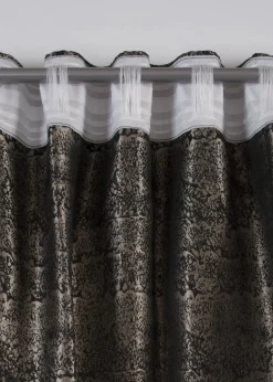 bonprix Vorhänge|Jacquard Vorhang mit grafischem Muster (1er Pack) grau