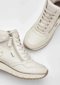 Jana High Heels|Komfortschuhe|High-Top-Sneaker beige