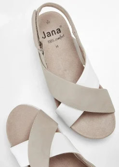 Komfort-Plateau-Sandalen in bequemer Weite|Jana Sale