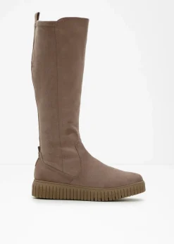 Jana Schuhe & Accessoires In Spezialgrößen·Weite Schuhe|Stiefel|Stiefel in bequemer Weite taupe