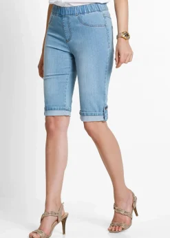 Jeans Bermuda Mid Waist, Bequembund|bonprix Hot