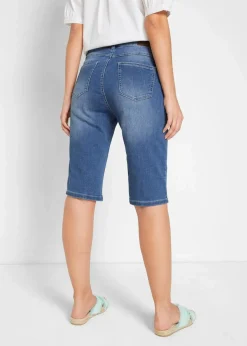 Jeans Bermuda Mid Waist, Stretch|bonprix Discount