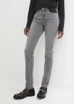 bonprix Jeans|Kurzgrößen|Jeans mit Bequembund grey denim