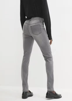 bonprix Jeans|Kurzgrößen|Jeans mit Bequembund grey denim