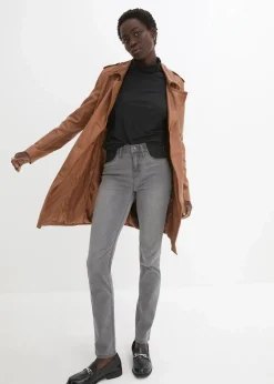 bonprix Jeans|Kurzgrößen|Jeans mit Bequembund grey denim