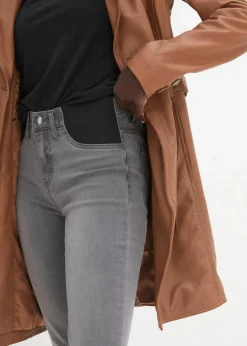 bonprix Jeans|Kurzgrößen|Jeans mit Bequembund grey denim