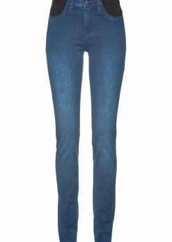 bonprix Jeans|Kurzgrößen|Jeans mit Bequembund blue stone