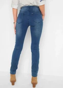bonprix Jeans|Kurzgrößen|Jeans mit Bequembund blue stone