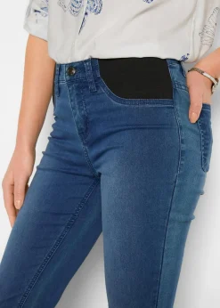 bonprix Jeans|Kurzgrößen|Jeans mit Bequembund blue stone