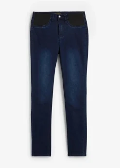 bonprix Jeans|Kurzgrößen|Jeans mit Bequembund darkblue stone