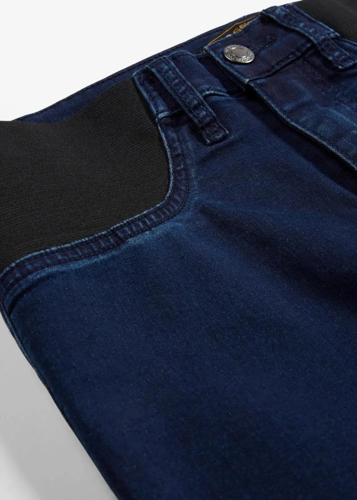 bonprix Jeans|Kurzgrößen|Jeans mit Bequembund darkblue stone