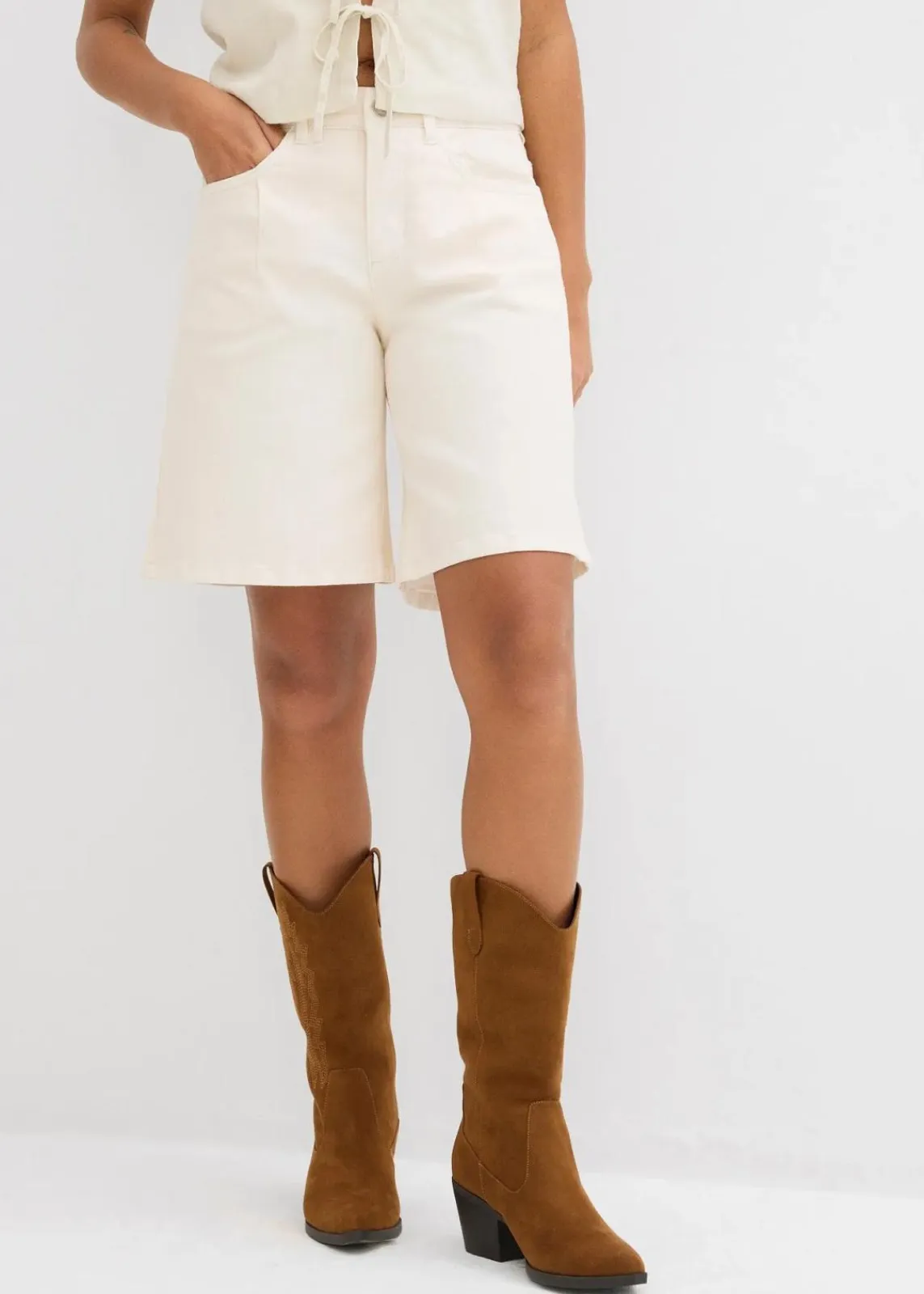 Jeans-Bermuda Mid Waist|bonprix Hot