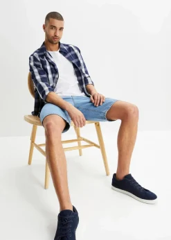 Jeans-Bermuda mit Komfortbund, Classic Fit|bonprix Outlet