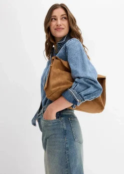 Jeansbluse aus reiner Baumwolle|bonprix Best