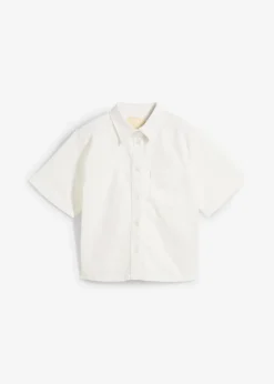 bonprix Bekleidung·Jacken & Mäntel|Blusen & Tuniken|Jeansbluse, oversized weiß denim