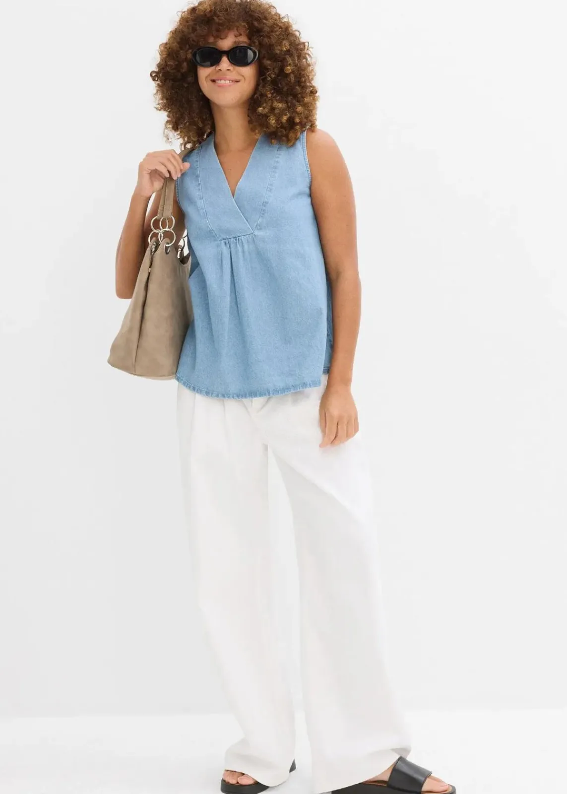 Jeans-Blusentop|bonprix Clearance