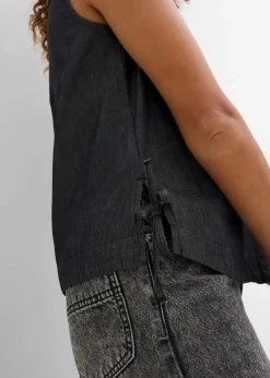 Jeans-Blusentop aus Bio-Baumwolle|bonprix Online