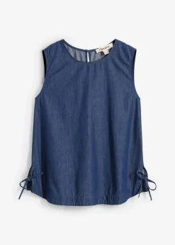 bonprix Shirts & Tops|Blusen & Tuniken|Jeans-Blusentop aus Bio-Baumwolle blau denim