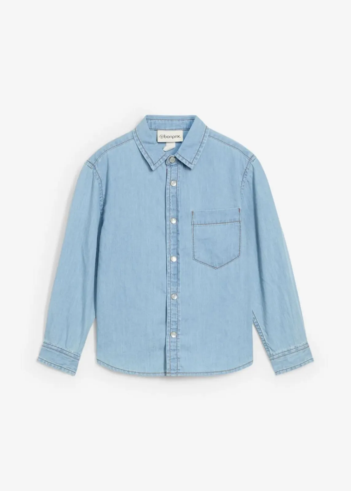 bonprix Jungen 2-8 Jahre·Anzüge & Hemden|Jeanshemd aus reiner Bio-Baumwolle hellblau denim