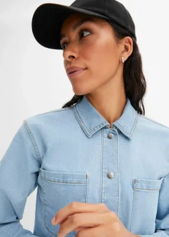 bonprix Bekleidung·Hosen|Jacken & Mäntel|Jeansjacke hellblau denim