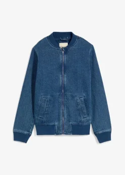 bonprix Jungen 9-16 Jahre·Bademode|Jungen 9-16 Jahre·Jacken & Outdoor|Jeansjacke aus reiner Baumwolle in Blouson-Form hellblau denim