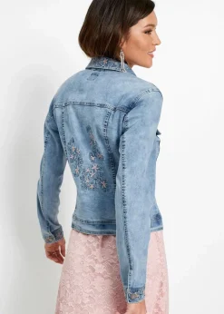 Jeansjacke mit Stickerei|bonprix Outlet