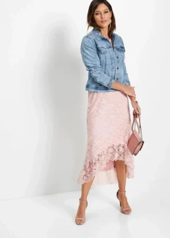 Jeansjacke mit Stickerei|bonprix Outlet