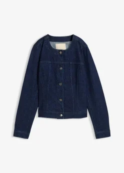 Jeansjacke mit Strass|bonprix