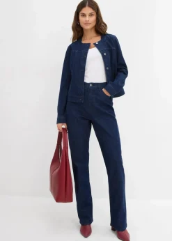 Jeansjacke mit Strass|bonprix