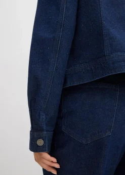 Jeansjacke mit Strass|bonprix