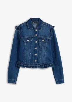 Jeansjacke mit Volants|bonprix Discount
