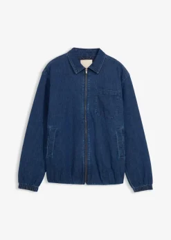 bonprix Große Größen|Jacken & Mäntel|Jeansjacke, Regular Fit blau denim