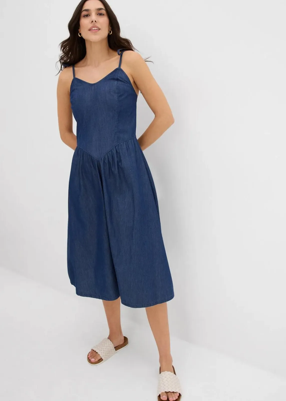 bonprix Bekleidung·Pullover & Strickjacken|Kleider|Jeanskleid blau denim