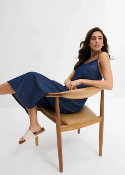 bonprix Bekleidung·Pullover & Strickjacken|Kleider|Jeanskleid blau denim