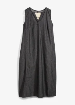 bonprix Kleider|Jeanskleid schwarz denim