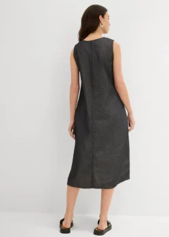 bonprix Kleider|Jeanskleid schwarz denim