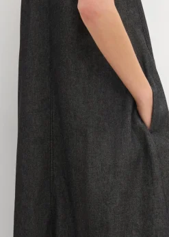 bonprix Kleider|Jeanskleid schwarz denim